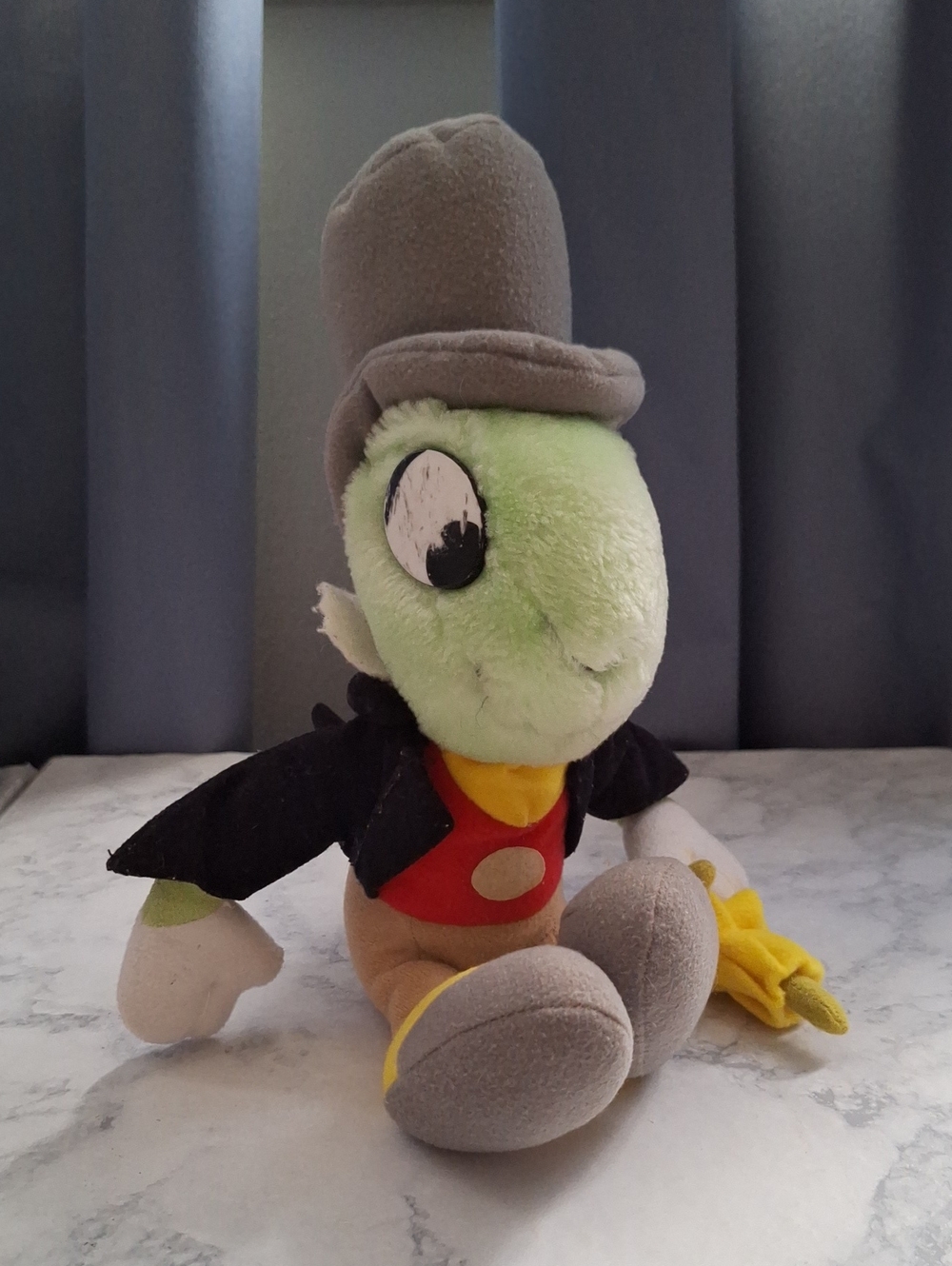 Plush Green Cricket Character Plush Toy with Top Hat